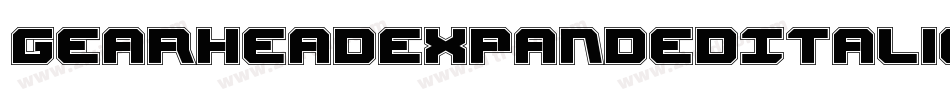 GearheadExpandedItalic-O41o字体转换