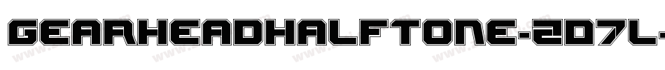 GearheadHalftone-ZD7l字体转换