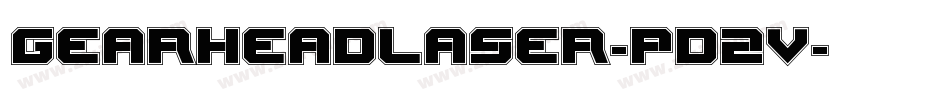 GearheadLaser-pd2v字体转换
