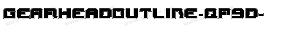 GearheadOutline-qP9d字体转换