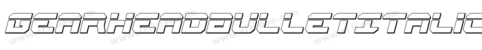 GearheadBulletItalic-gYn3字体转换