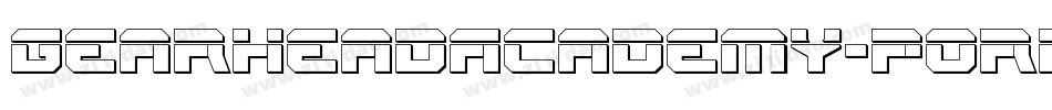 GearheadAcademy-P0RP字体转换 GearheadAcademy-P0RP字体转换