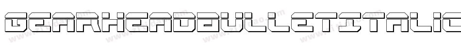 GearheadBulletItalic-gYn3字体转换