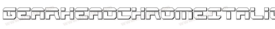 GearheadChromeItalic-4AlY字体转换