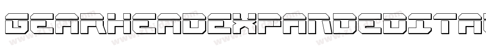 GearheadExpandedItalic-O41o字体转换