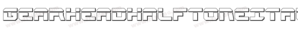 GearheadHalftoneItalic-3Dyy字体转换