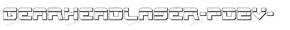 GearheadLaser-pd2v字体转换