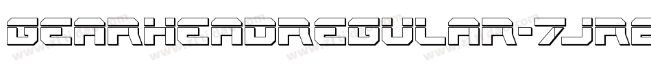 GearheadRegular-7JRE字体转换