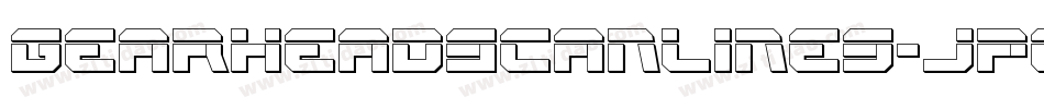GearheadScanlines-JP0o字体转换