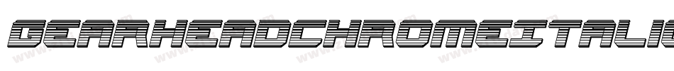 GearheadChromeItalic-4AlY字体转换