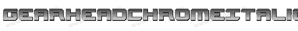 GearheadChromeItalic-4AlY字体转换