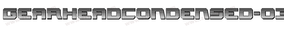 GearheadCondensed-03yr字体转换