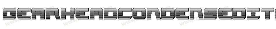 GearheadCondensedItalic-eBWO字体转换