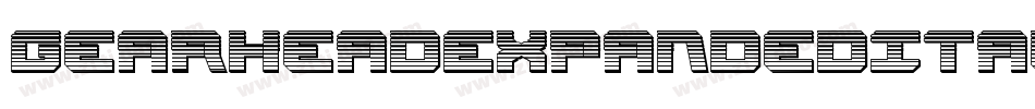 GearheadExpandedItalic-O41o字体转换