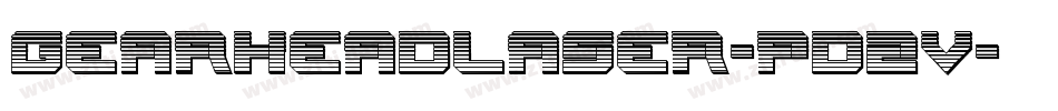 GearheadLaser-pd2v字体转换