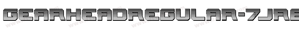 GearheadRegular-7JRE字体转换