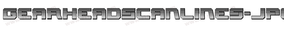 GearheadScanlines-JP0o字体转换