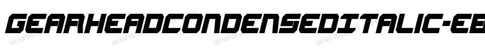 GearheadCondensedItalic-eBWO字体转换