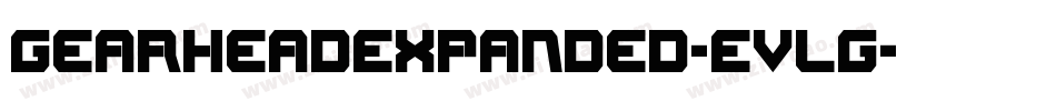 GearheadExpanded-EvLg字体转换