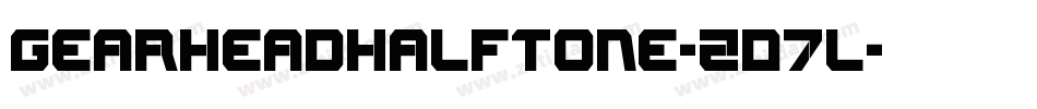 GearheadHalftone-ZD7l字体转换
