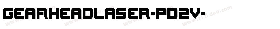 GearheadLaser-pd2v字体转换