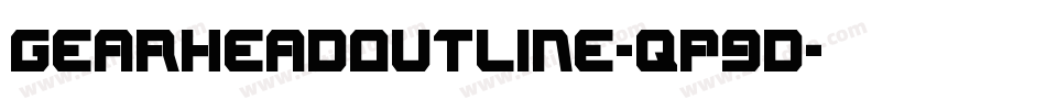 GearheadOutline-qP9d字体转换