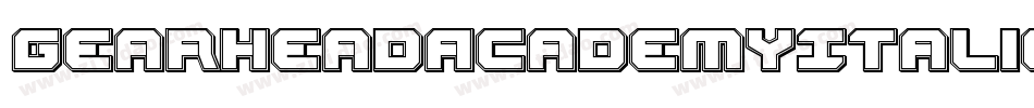 GearheadAcademyItalic-LXWy字体转换