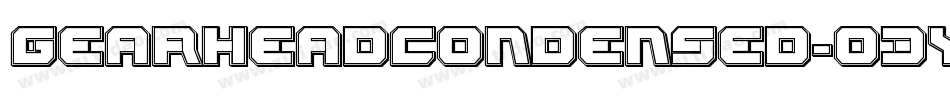 GearheadCondensed-03yr字体转换