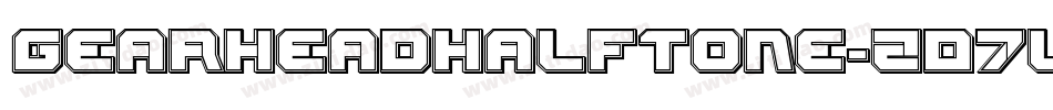 GearheadHalftone-ZD7l字体转换