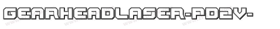 GearheadLaser-pd2v字体转换