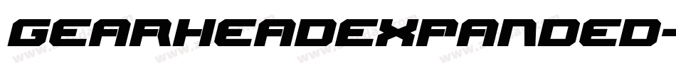 GearheadExpanded-EvLg字体转换