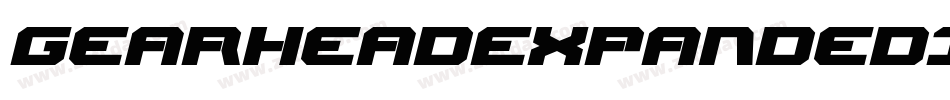 GearheadExpandedItalic-O41o字体转换