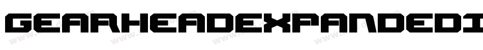 GearheadExpandedItalic-O41o字体转换