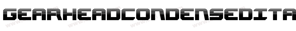 GearheadCondensedItalic-eBWO字体转换