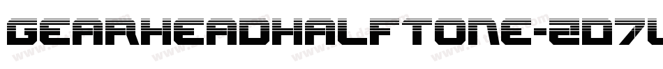 GearheadHalftone-ZD7l字体转换
