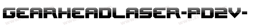 GearheadLaser-pd2v字体转换