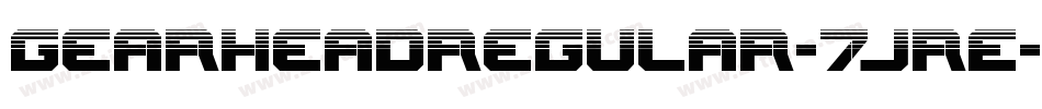 GearheadRegular-7JRE字体转换