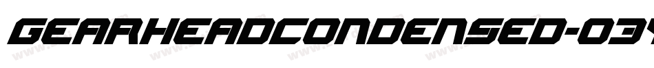 GearheadCondensed-03yr字体转换