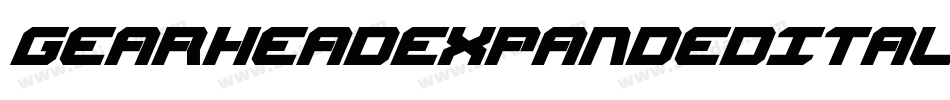 GearheadExpandedItalic-O41o字体转换
