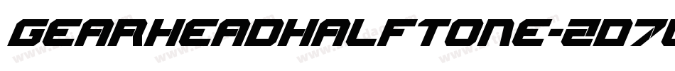 GearheadHalftone-ZD7l字体转换