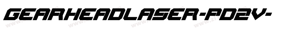 GearheadLaser-pd2v字体转换
