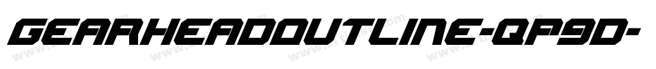 GearheadOutline-qP9d字体转换
