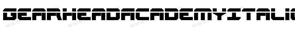 GearheadAcademyItalic-LXWy字体转换