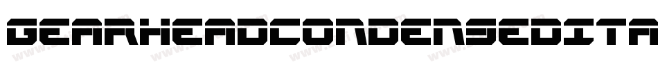 GearheadCondensedItalic-eBWO字体转换