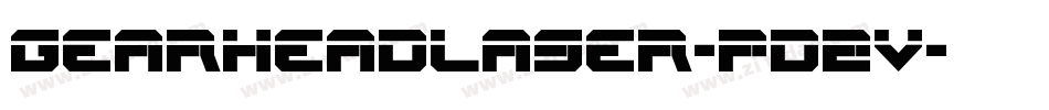 GearheadLaser-pd2v字体转换