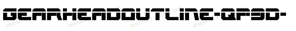 GearheadOutline-qP9d字体转换