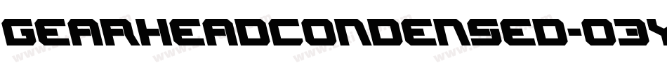 GearheadCondensed-03yr字体转换