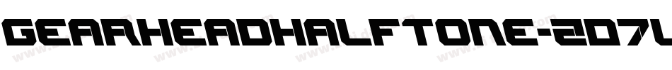 GearheadHalftone-ZD7l字体转换
