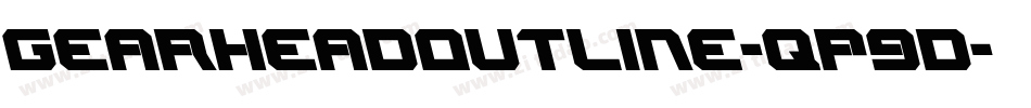 GearheadOutline-qP9d字体转换