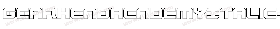 GearheadAcademyItalic-LXWy字体转换